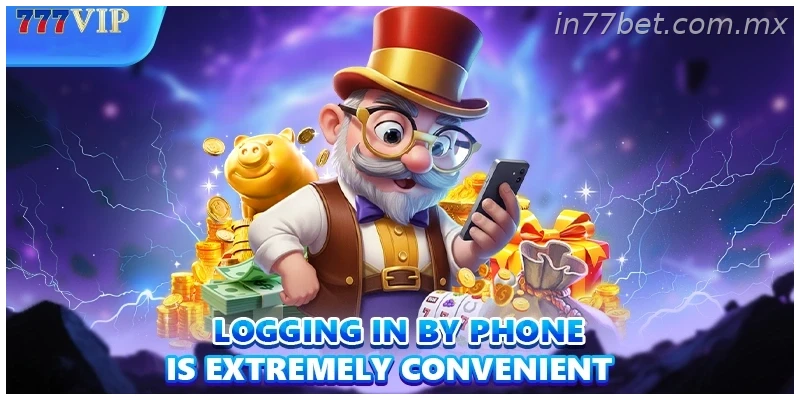 Logging in by phone is extremely convenient